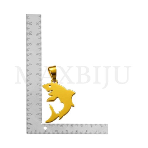 Stainless Steel Pendant - Shark 35x28mm