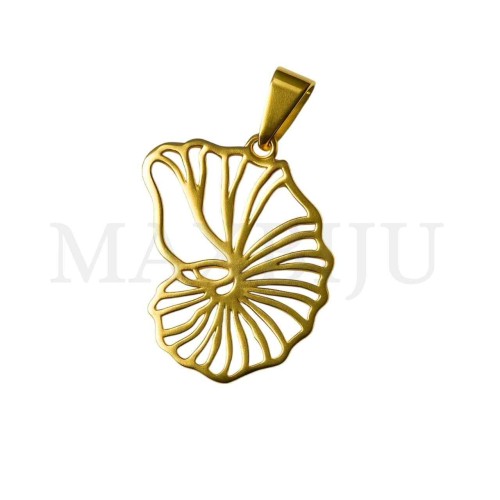 Stainless Steel Pendant - Shell 24x32mm