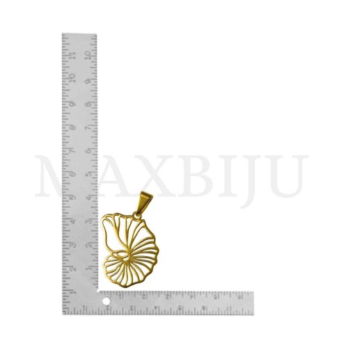 Stainless Steel Pendant - Shell 24x32mm