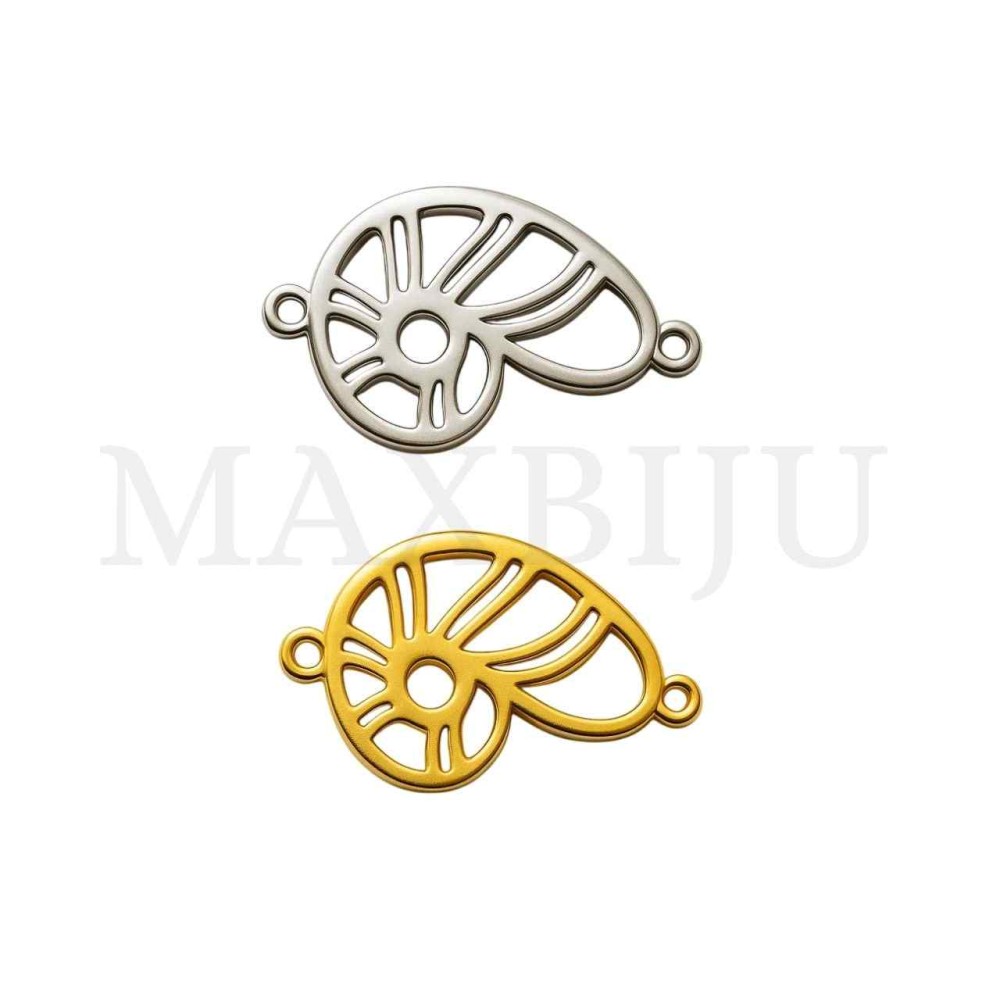 Stainless Steel Pendant - Shell 25x16mm