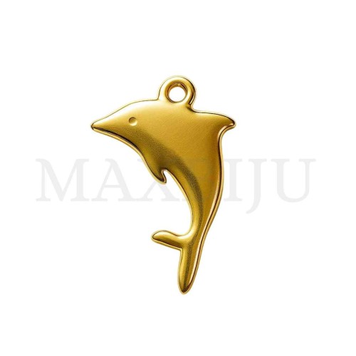 Stainless Steel Pendant - Dolphin 11x17mm