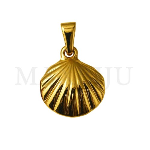 Stainless Steel Pendant - Shell 19x20mm