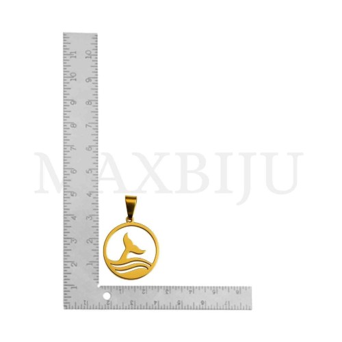 Stainless Steel Pendant - Mermaid Tail 25mm