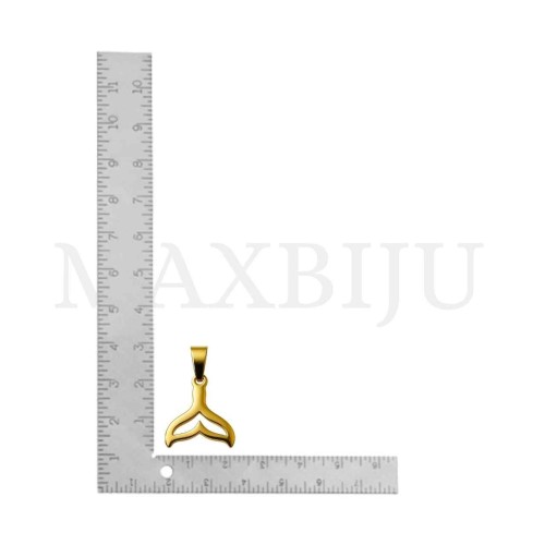 Stainless Steel Pendant - Mermaid Tail 22x25mm