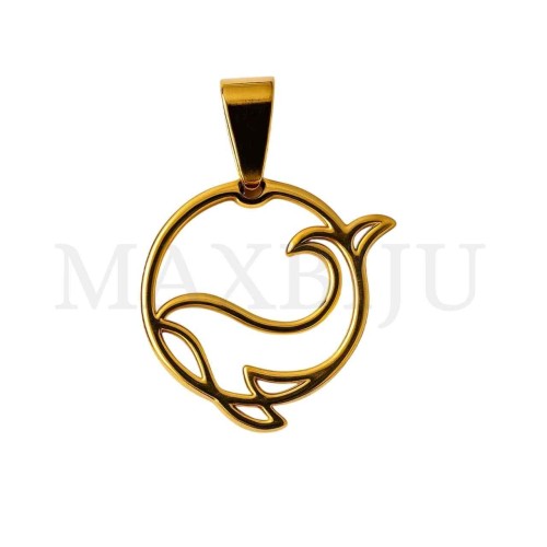 Stainless Steel Pendant - Whale 25mm