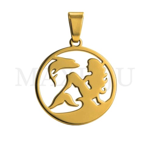 Stainless Steel Pendant - Mermaid Tail 25mm