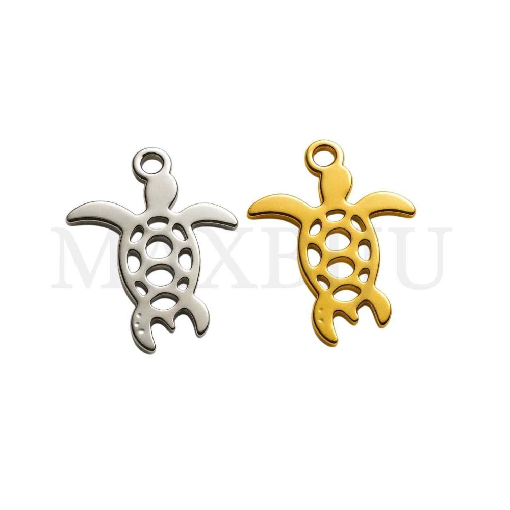 Stainless Steel Pendant - Turtle 18x15mm