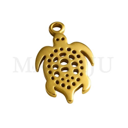 Stainless Steel Pendant - Turtle 9x12mm