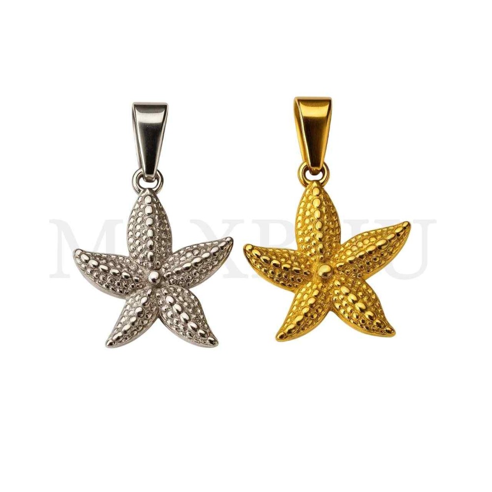Stainless Steel Pendant - Starfish 19x22mm
