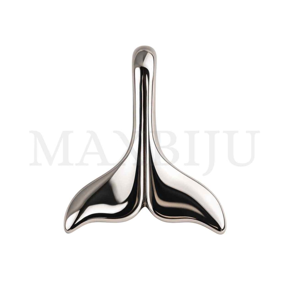 Stainless Steel Pendant - Mermaid Tail 22x29mm