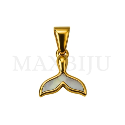 Stainless Steel Pendant - Mermaid Tail 15x16mm