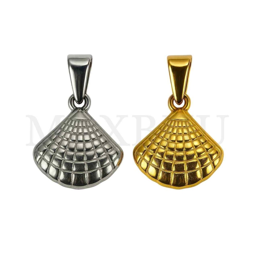 Stainless Steel Pendant - Shell 17x17mm