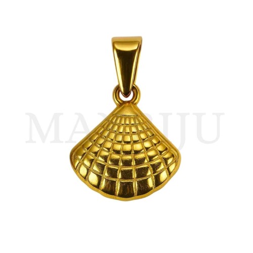 Stainless Steel Pendant - Shell 17x17mm