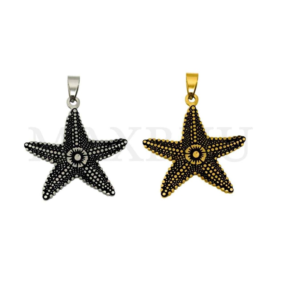 Stainless Steel Pendant - Starfish 37x40mm