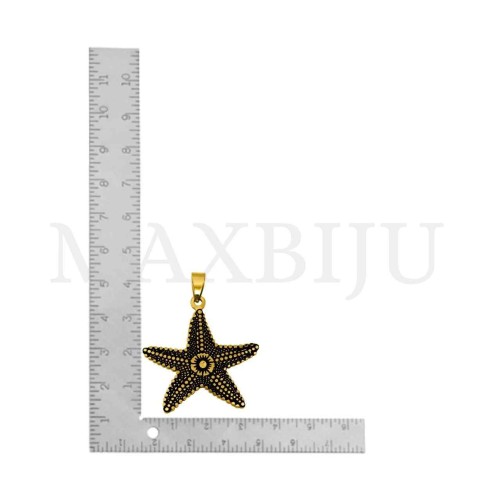 Stainless Steel Pendant - Starfish 37x40mm