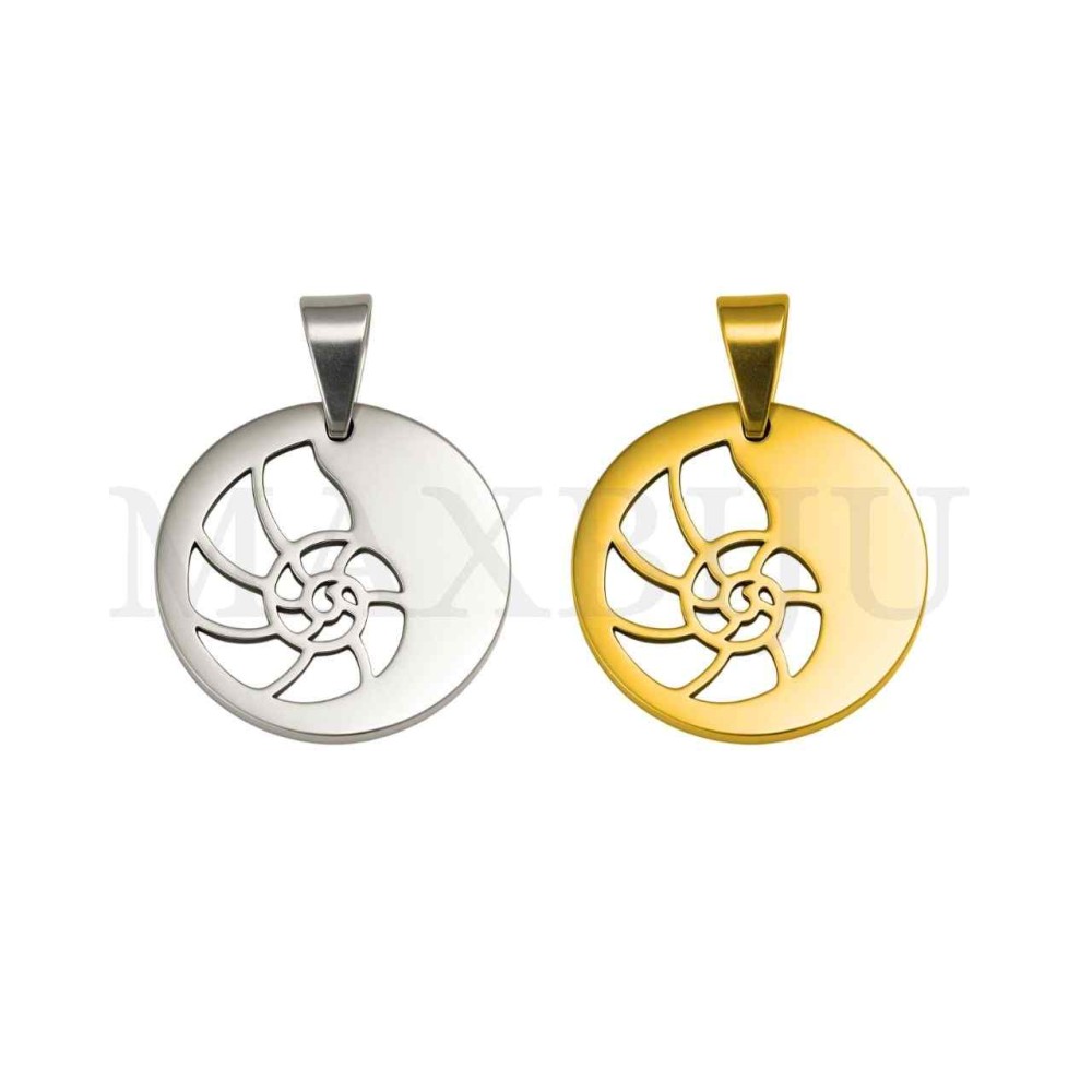 Stainless Steel Pendant - Shell 21mm