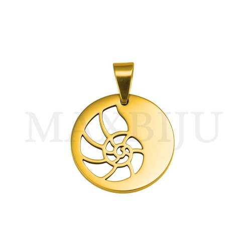 Stainless Steel Pendant - Shell 21mm