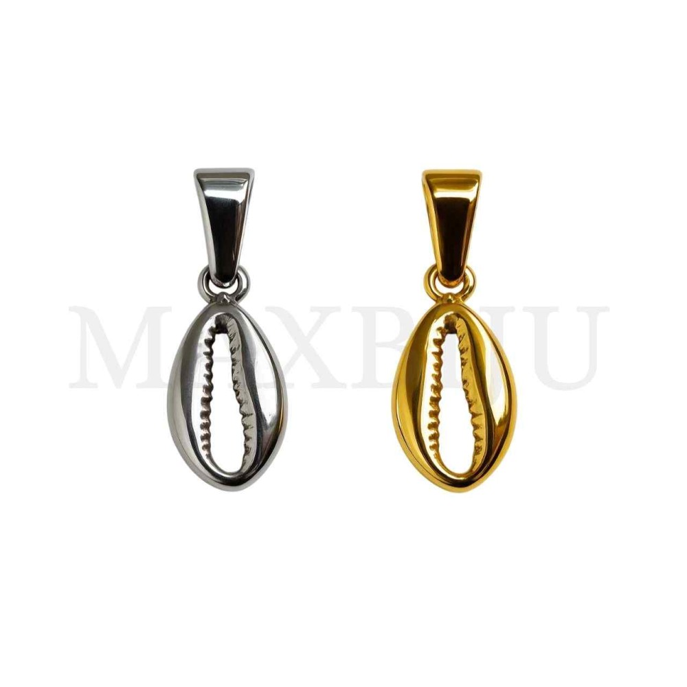 Stainless Steel Pendant - Shell 8x17mm