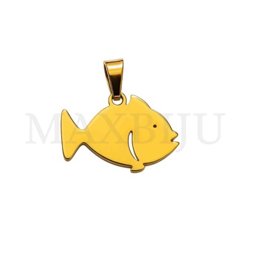 Stainless Steel Pendant - Fish 25x17mm