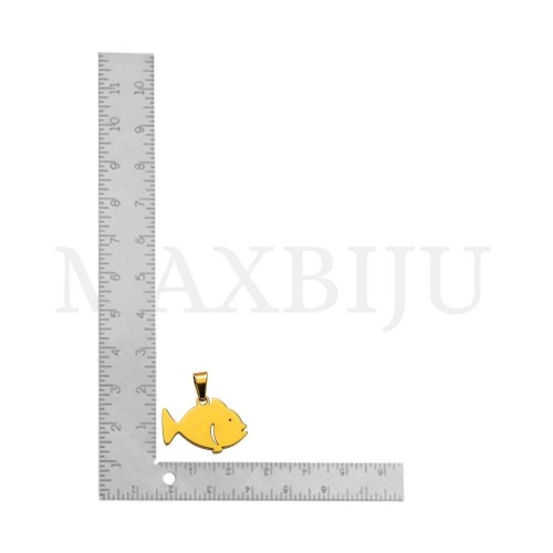 Stainless Steel Pendant - Fish 25x17mm