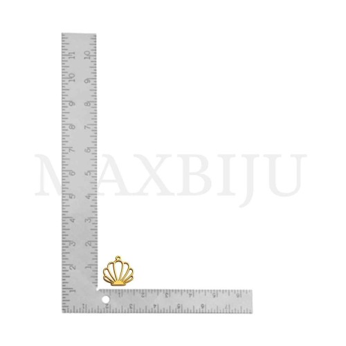 Stainless Steel Pendant - Shell 15x16mm