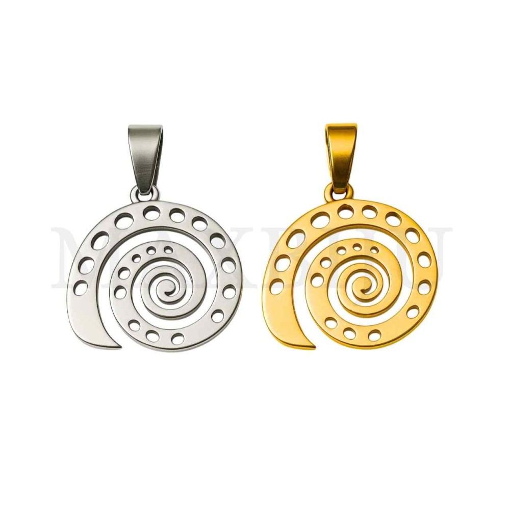 Stainless Steel Pendant - Shell 23x25mm
