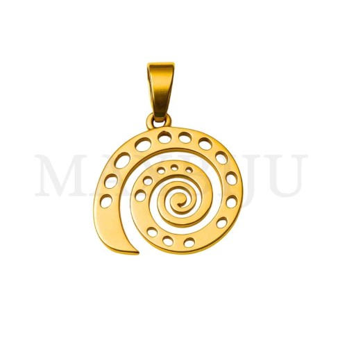 Stainless Steel Pendant - Shell 23x25mm