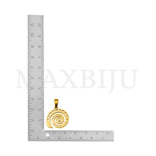 Stainless Steel Pendant - Shell 23x25mm