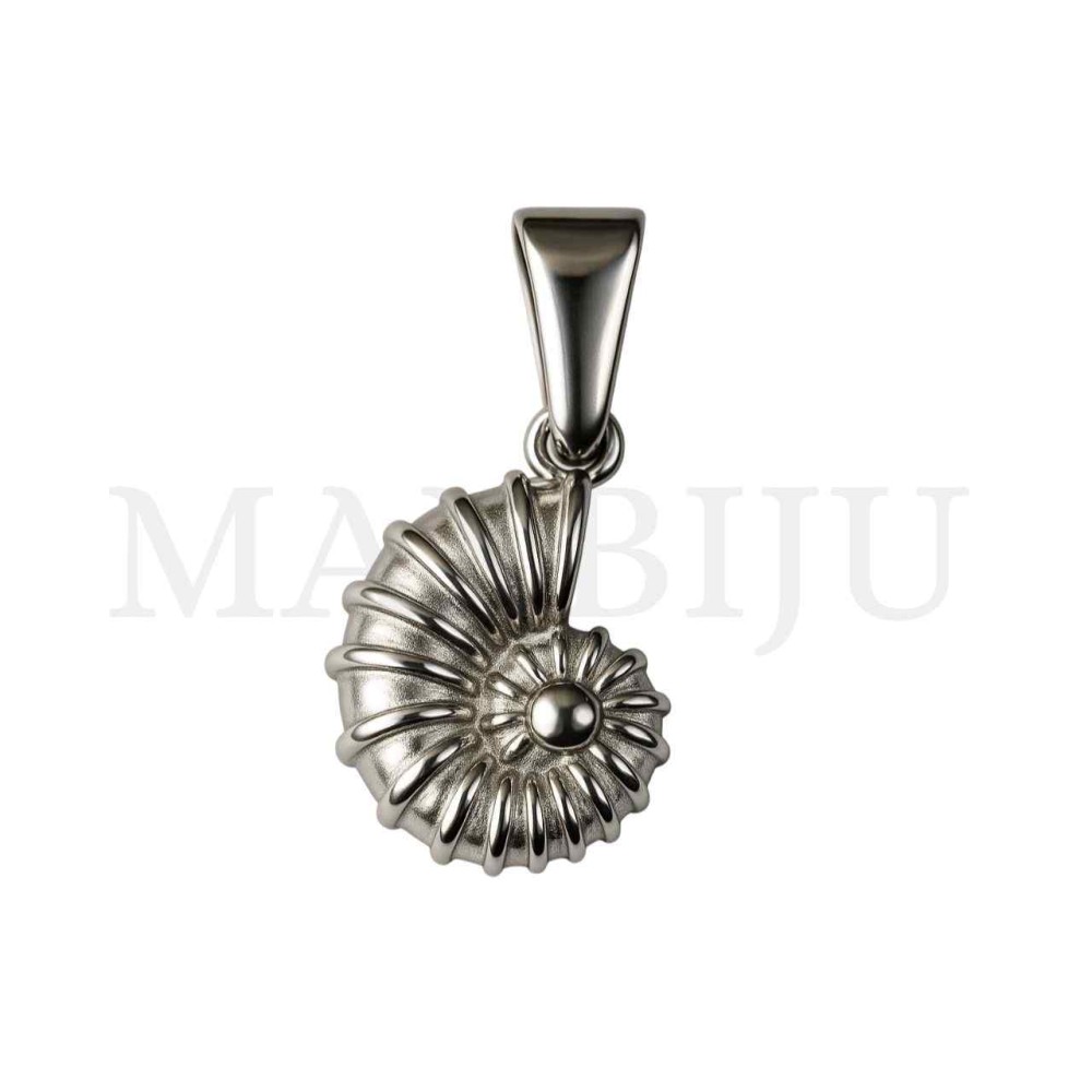 Stainless Steel Pendant - Shell 12x16mm