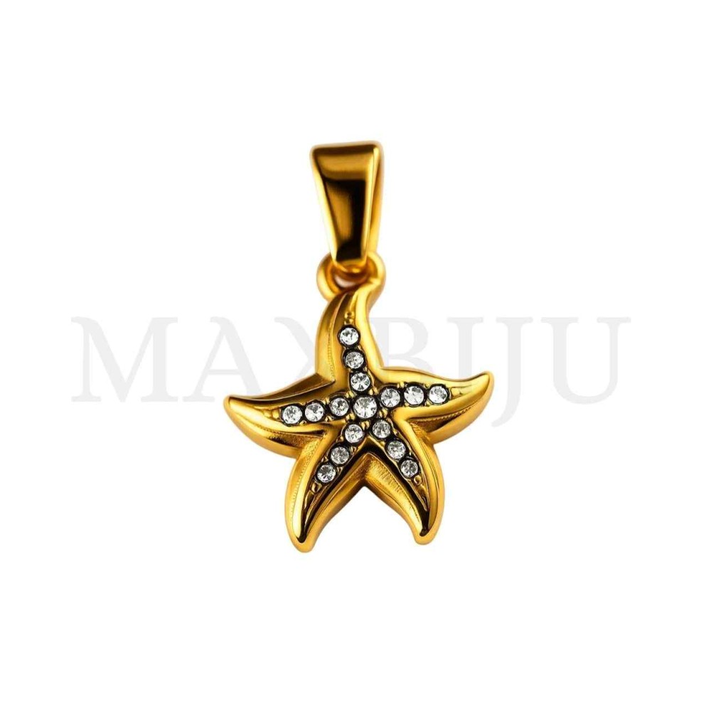 Stainless Steel Pendant - Starfish 13x15mm