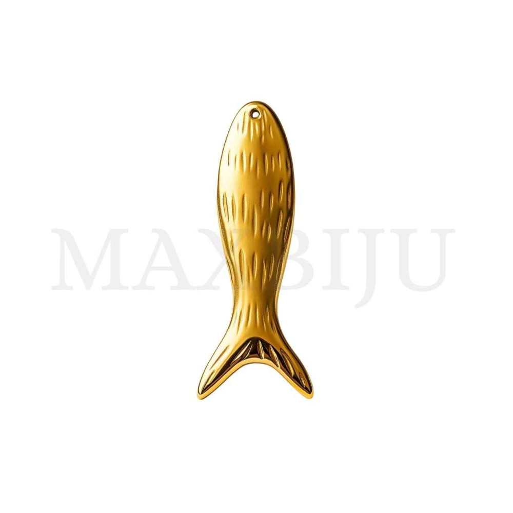 Stainless Steel Pendant - Fish 55x20mm