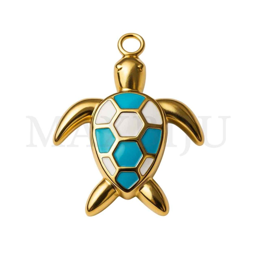 Stainless Steel Pendant - Turtle 27x22mm