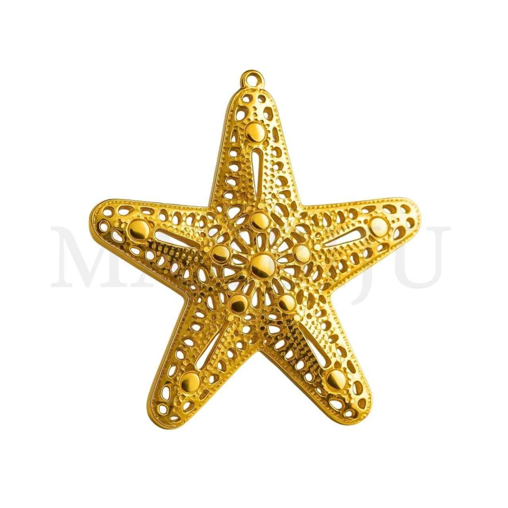 Stainless Steel Pendant - Starfish 45mm