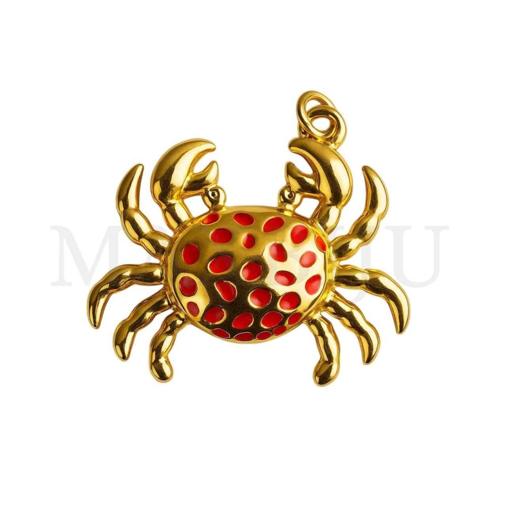 Stainless Steel Pendant - Crab 25x19mm