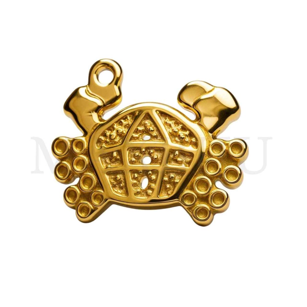 Stainless Steel Pendant - Crab 15x14mm