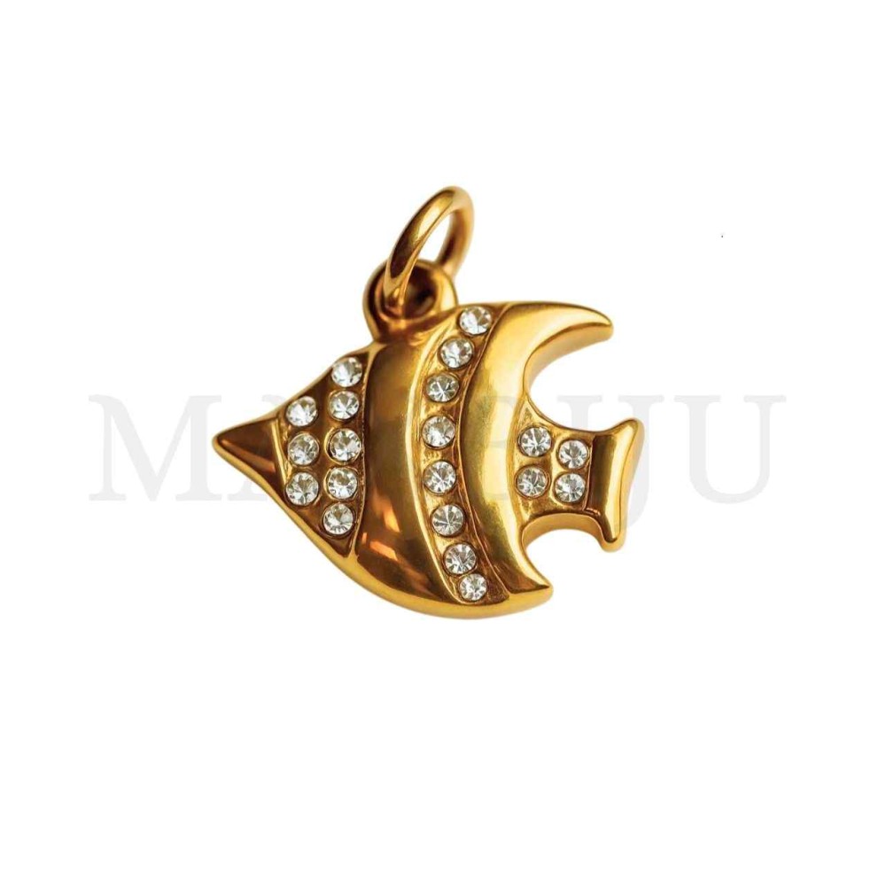 Stainless Steel Pendant -Fish 15x13mm