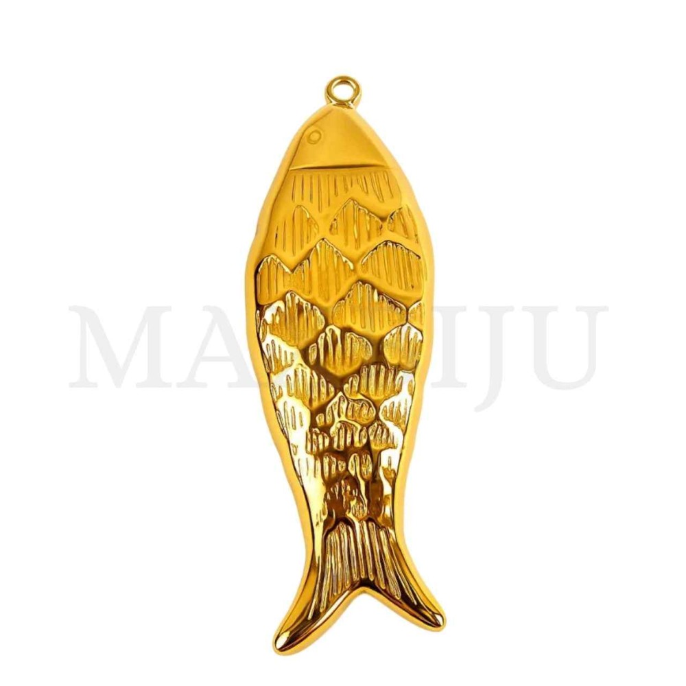Stainless Steel Pendant -Fish 15x46mm