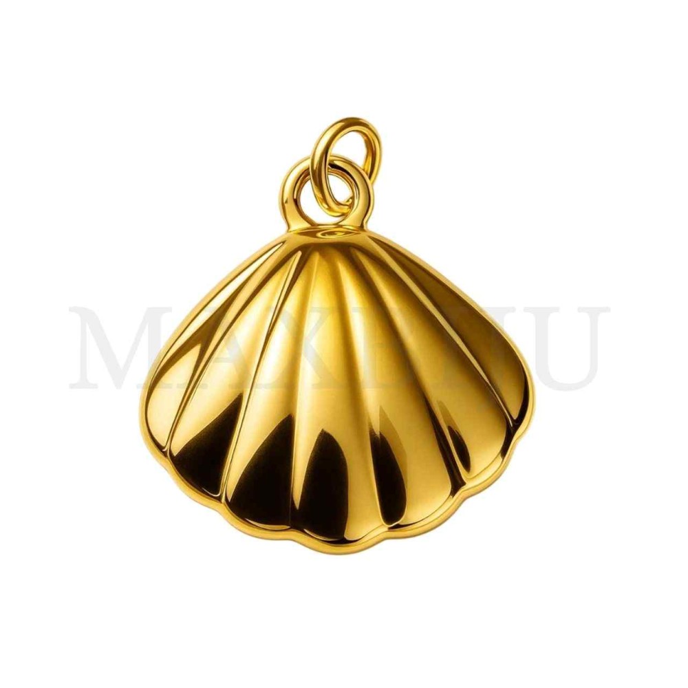 Stainless Steel Pendant - Shell 16x16mm