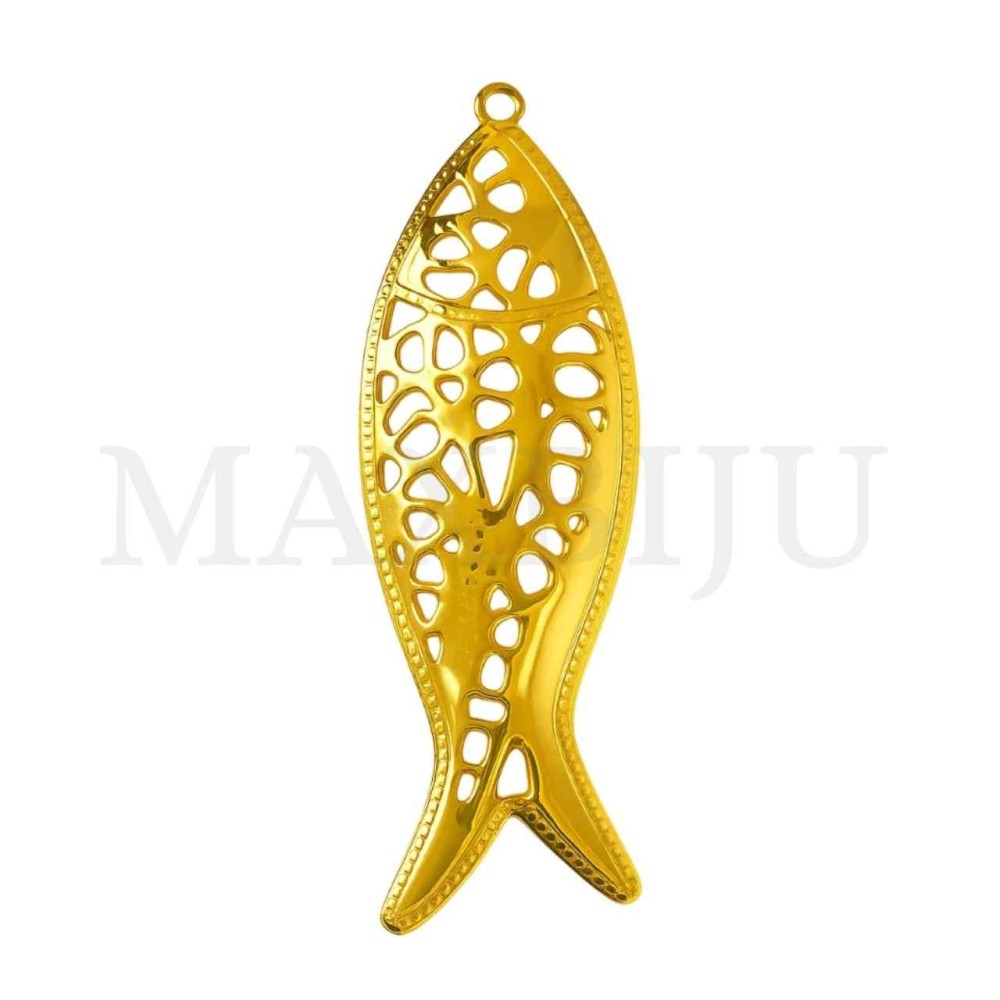 Stainless Steel Pendant -Fish 14x42mm