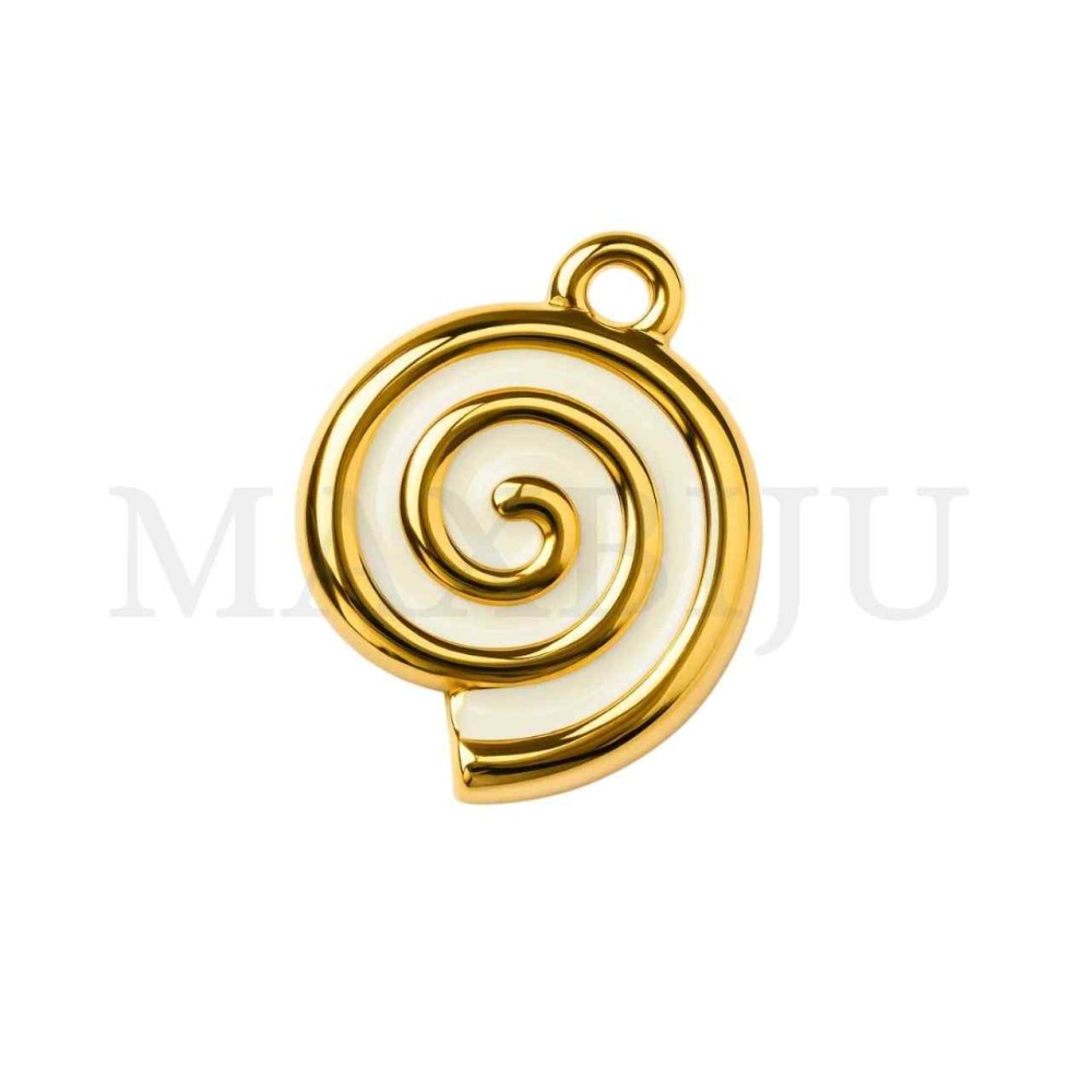 Stainless Steel Pendant - Shell 16x12mm