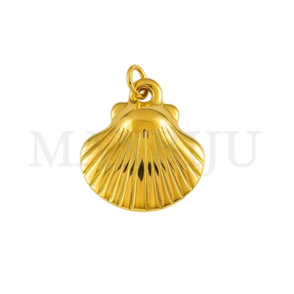 Stainless Steel Pendant - Shell 15x16mm