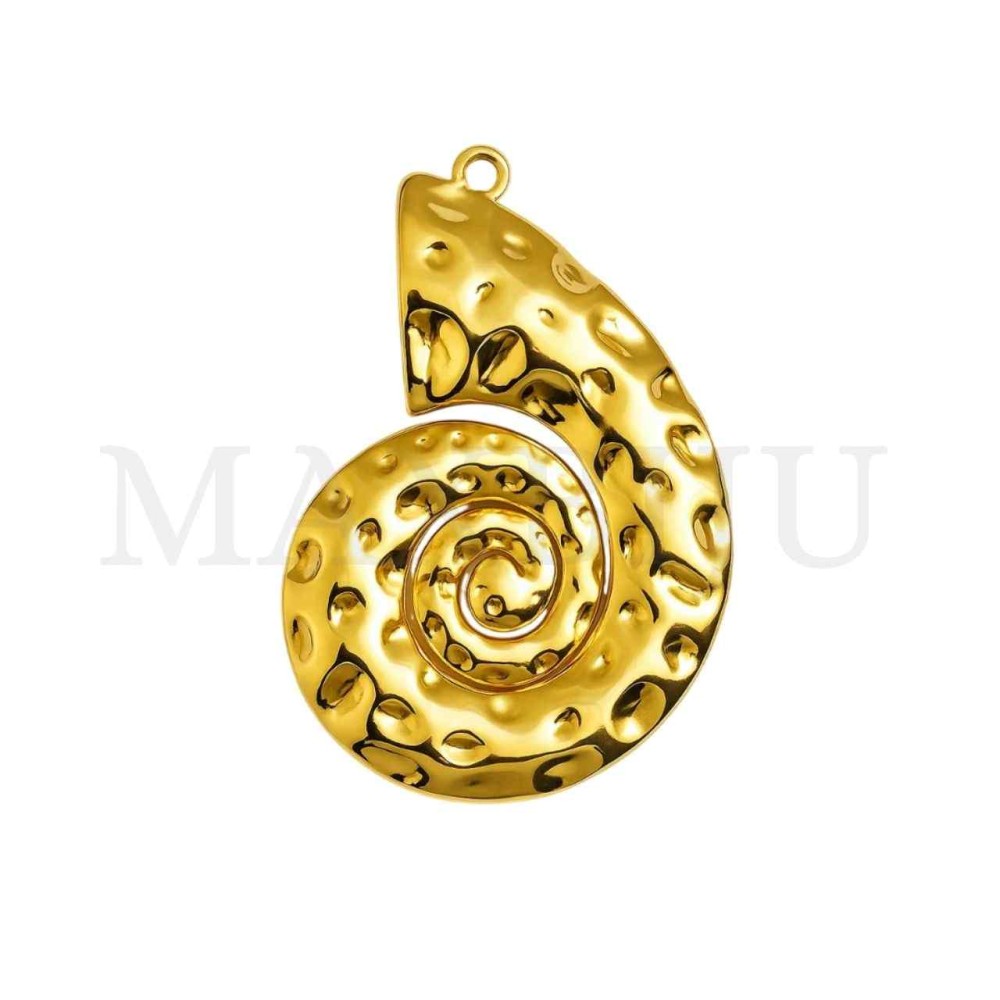 Stainless Steel Pendant - Shell 32x45mm