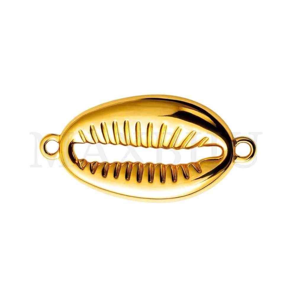 Stainless Steel Pendant - Shell 30x15mm