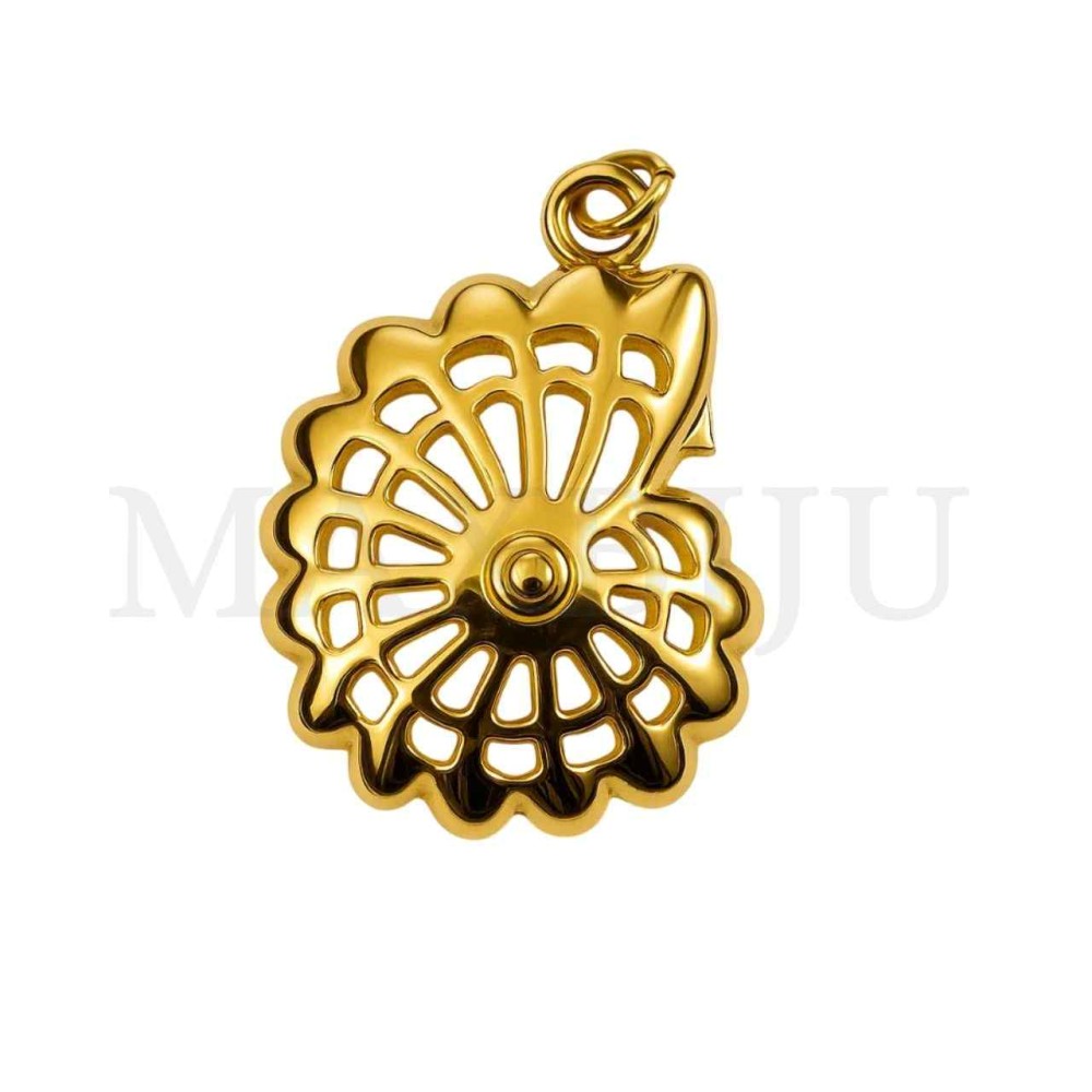 Stainless Steel Pendant - Shell 20x24mm