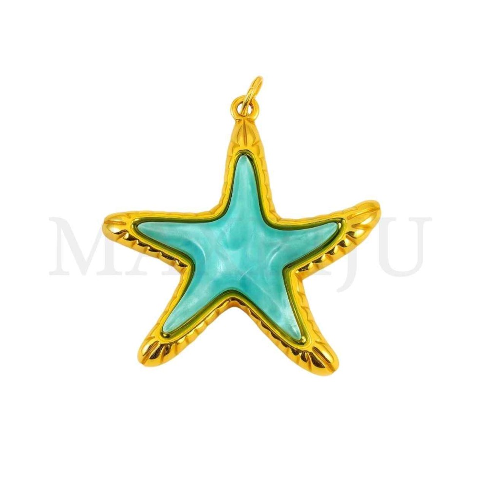 Stainless Steel Pendant - Starfish 35x37mm