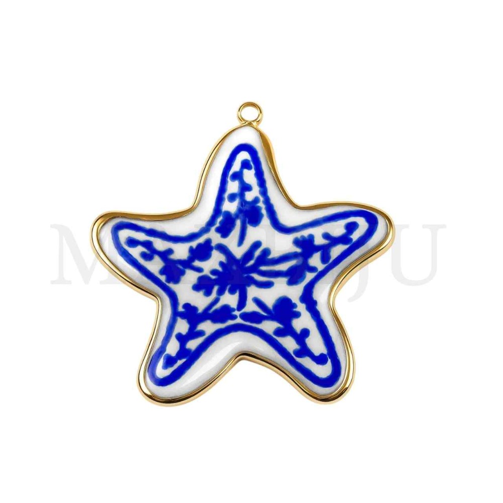 Stainless Steel Pendant - Starfish 35x38mm