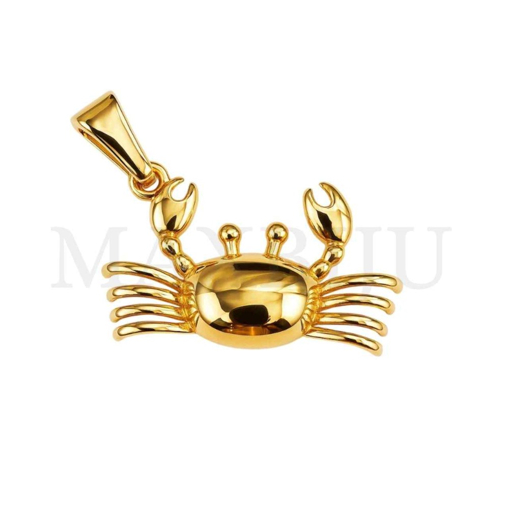 Stainless Steel Pendant - Crab 23x15mm