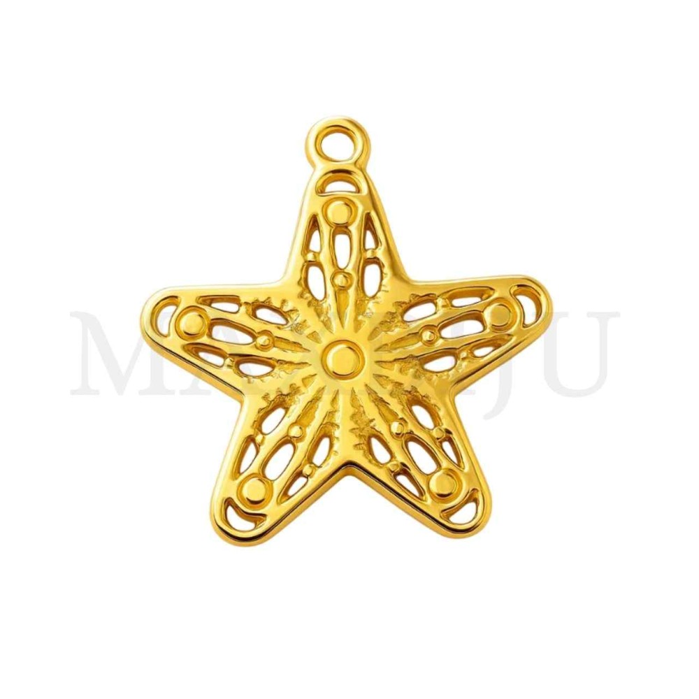 Stainless Steel Pendant - Starfish 17x18mm