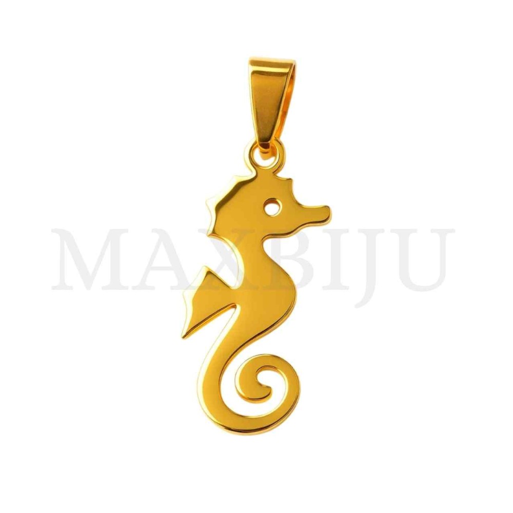 Stainless Steel Pendant - Sea Horse 15x29mm
