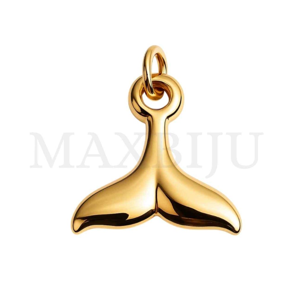 Stainless Steel Pendant - Mermaid Tail 10x12mm